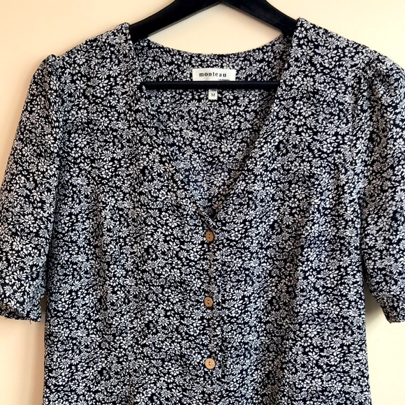 MONTEAU Los Angeles Floral Midi Dress - Picture 3 of 5